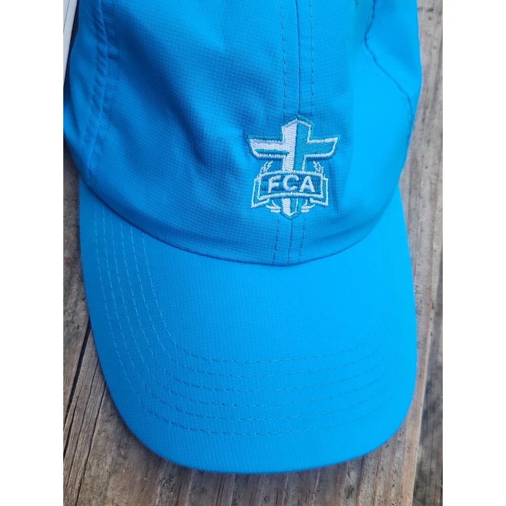 Fellowship of Christian Athletes Strapback Adjustable Cap Hat FCA Imperial Blue